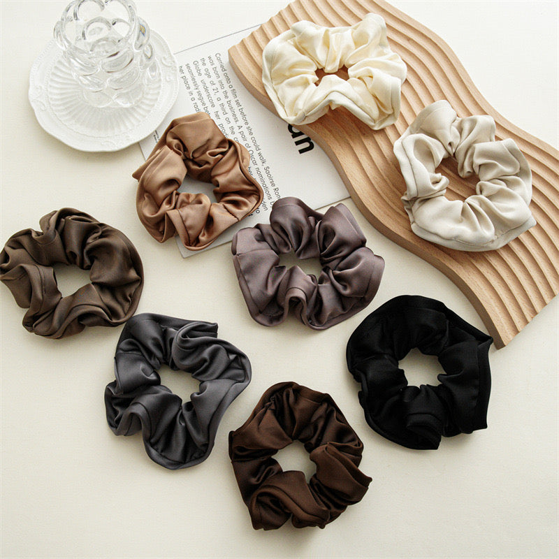 6pcs Nude Colour Hair Scrunchies