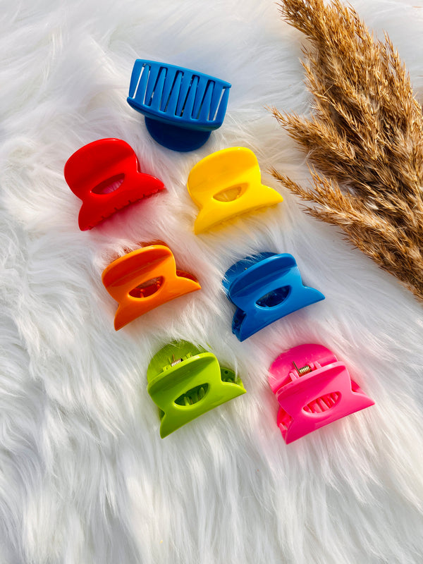 Pack Of 12 Mini Hair Claw Catcher