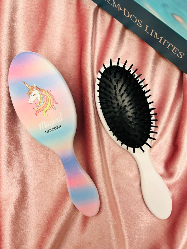 Multi Unicorn Medium Hair Brush