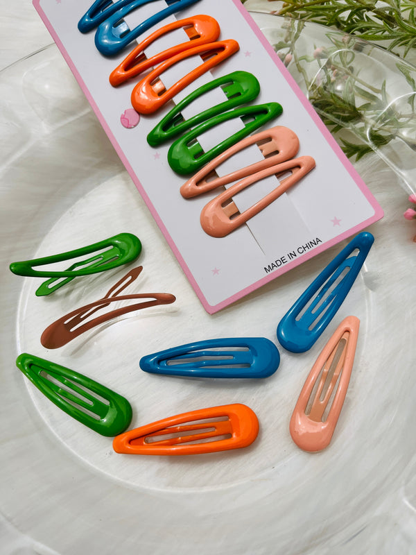 8pcs Tik Tak Hair Clip Set