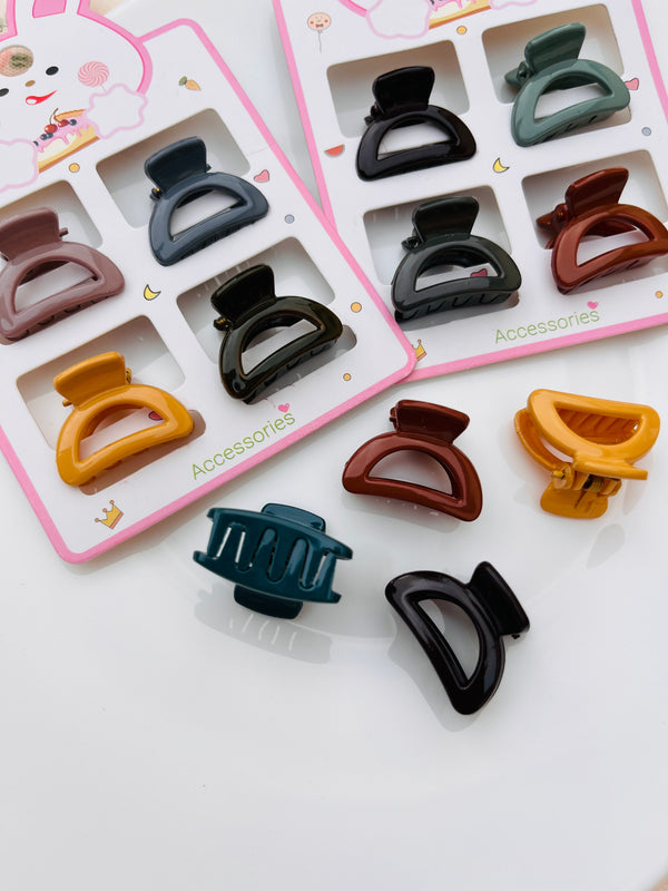 4pcs Bag Shape Mini Hair Claw Catcher