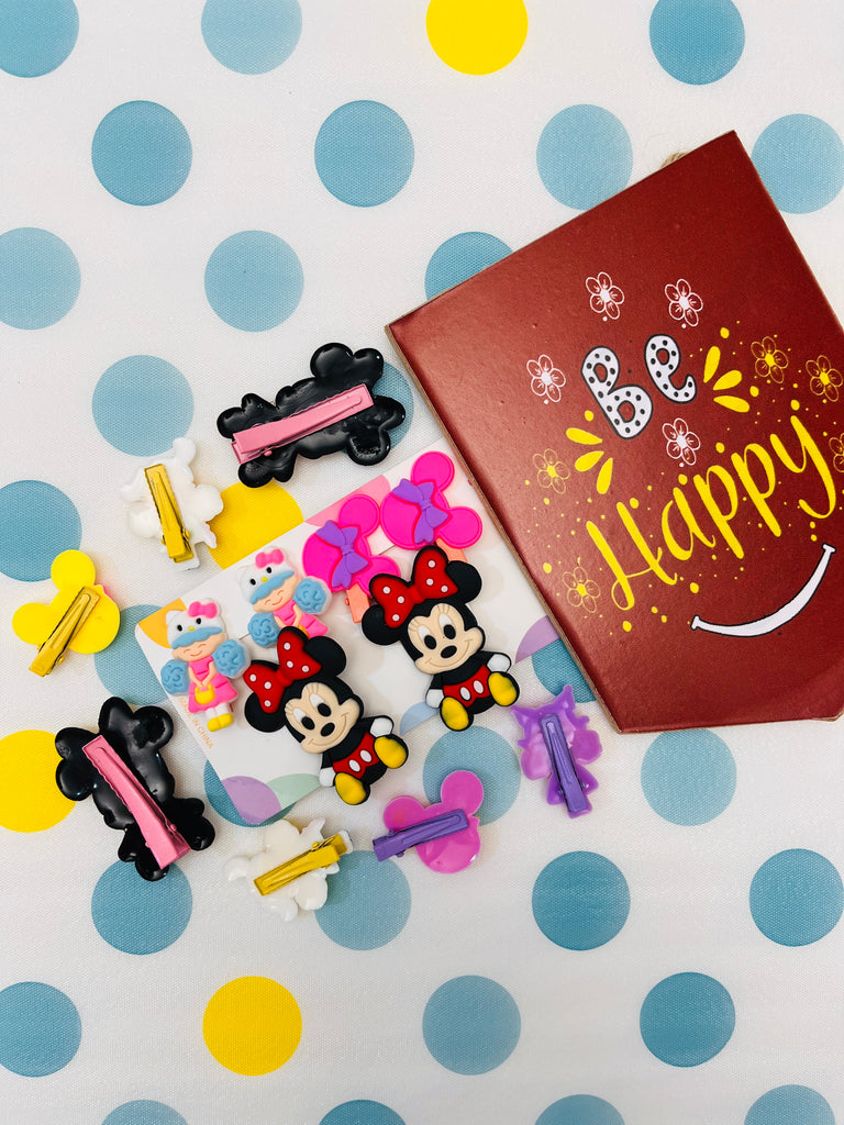 6pcs Mickey Hair Clip Set