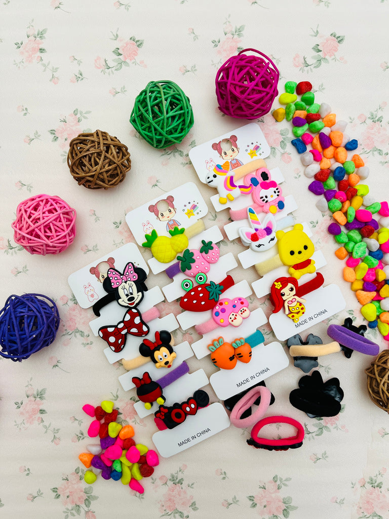 5pcs Cartoon Hair Tie Set