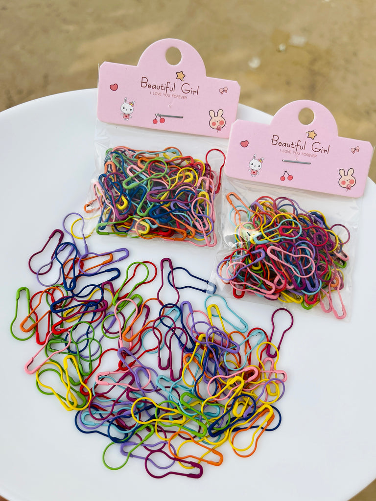 Colorful Safety Pins Metal Clothing Fastening Clip Pins