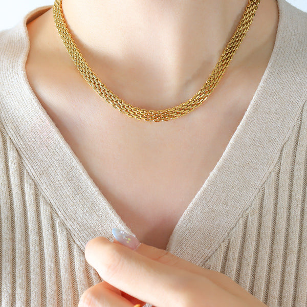 Stainless Steel Stacking 5MM Chain Necklace