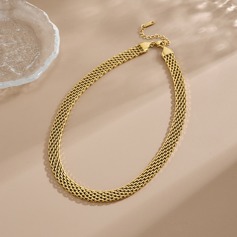 Stainless Steel Stacking 8MM Chain Necklace