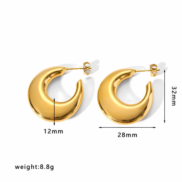 Stainless Steel Water Drop Earrings