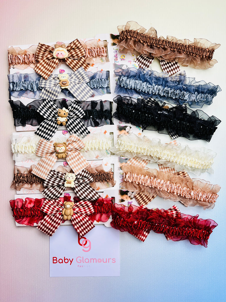 Cartoon Bow Elastic Headband