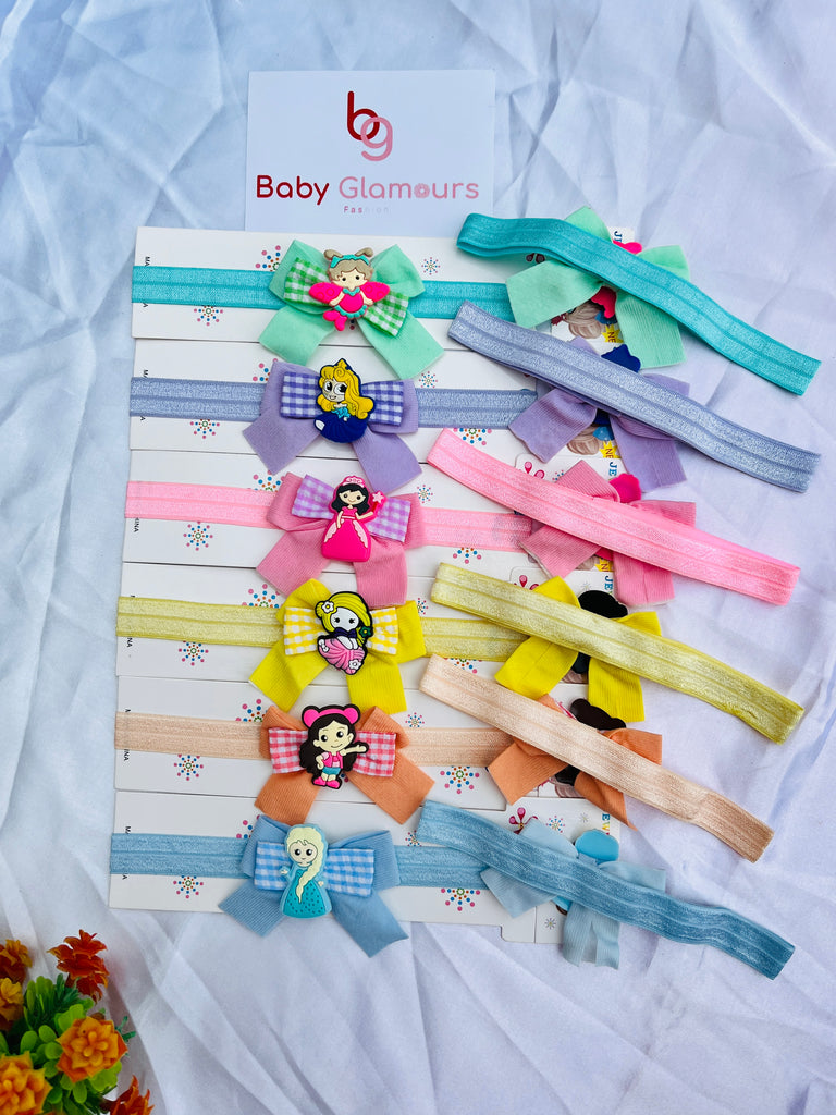 Doll Bow Elastic Headband