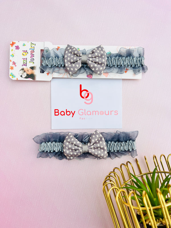 All Over Heart Bow Net Elastic Headband