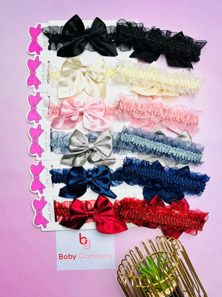 Butterfly Bow Net Elastic Headband