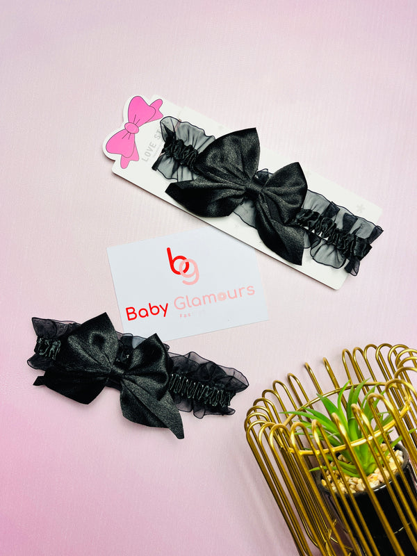 Butterfly Bow Net Elastic Headband