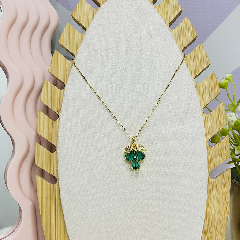 Stainless Steel Grapes Pendant Necklace