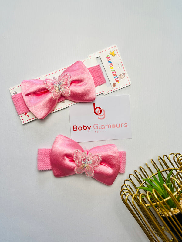 Butterfly Bow Net Elastic Headband