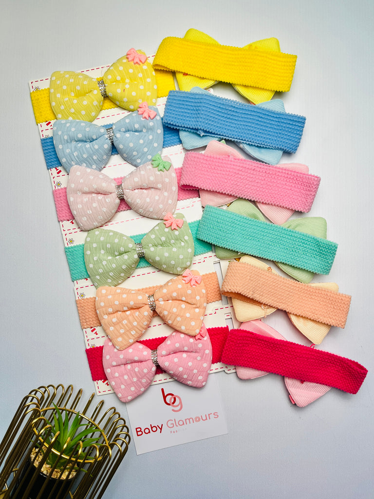 Bow Knot Net Elastic Headband