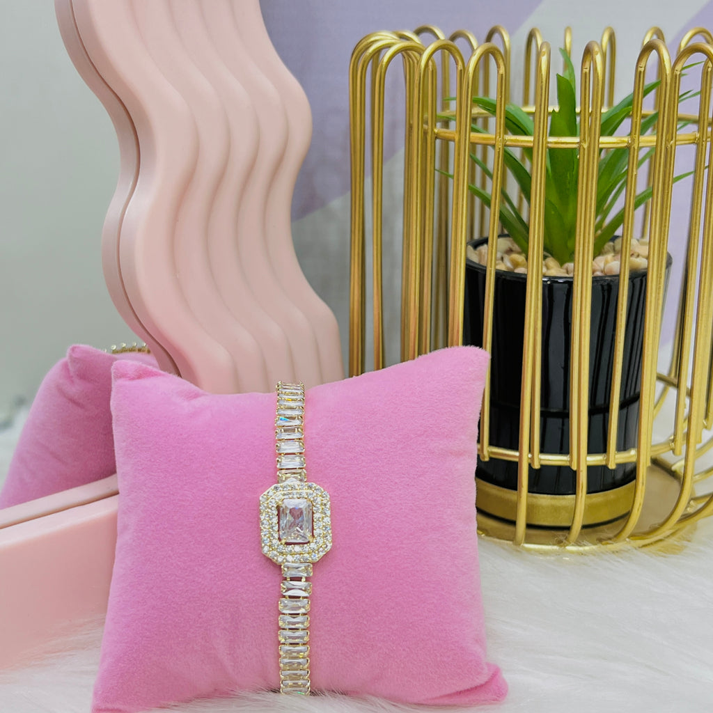 Stainless Rhinestone Zircon Bracelets