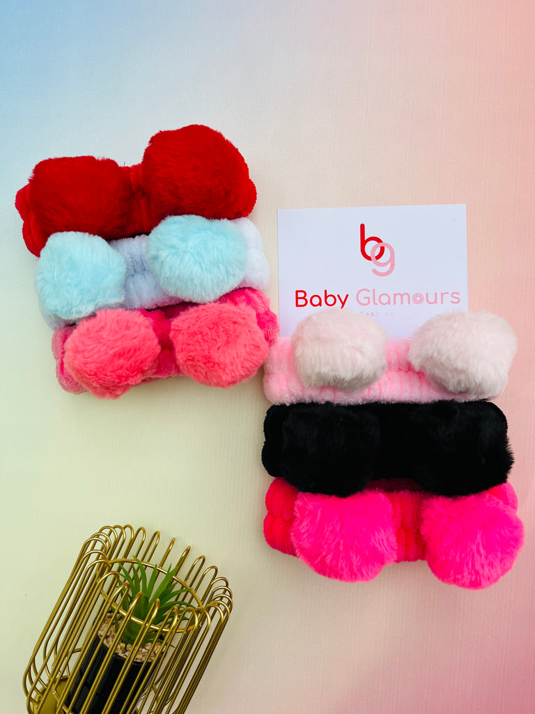 Pom Pom Fur Headband