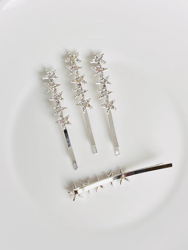 2pcs Stars Pearl Hair pins