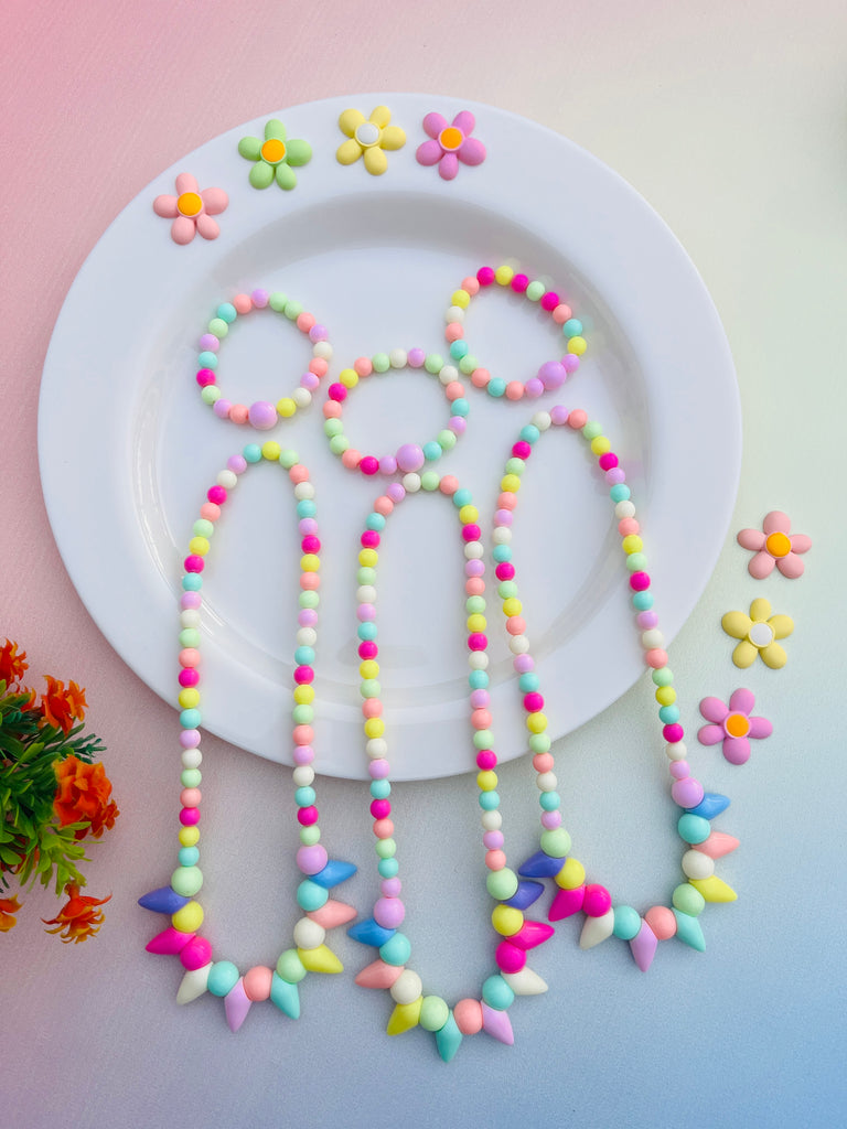 Candy Color Cone Beads Necklace