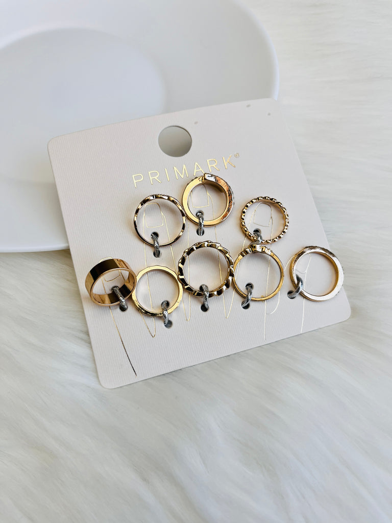 8pcs Mid Ring Set