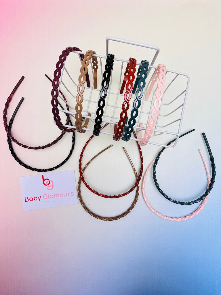 Oval Twisting Plastic Hairband