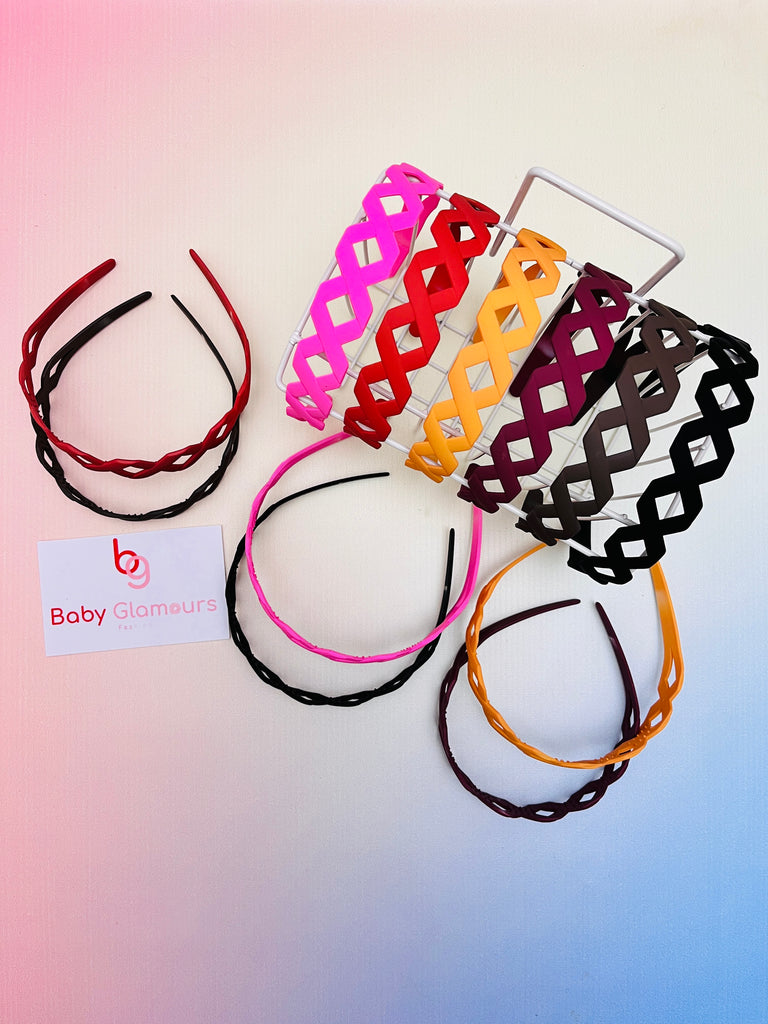 Cross Matte Plastic Hairband