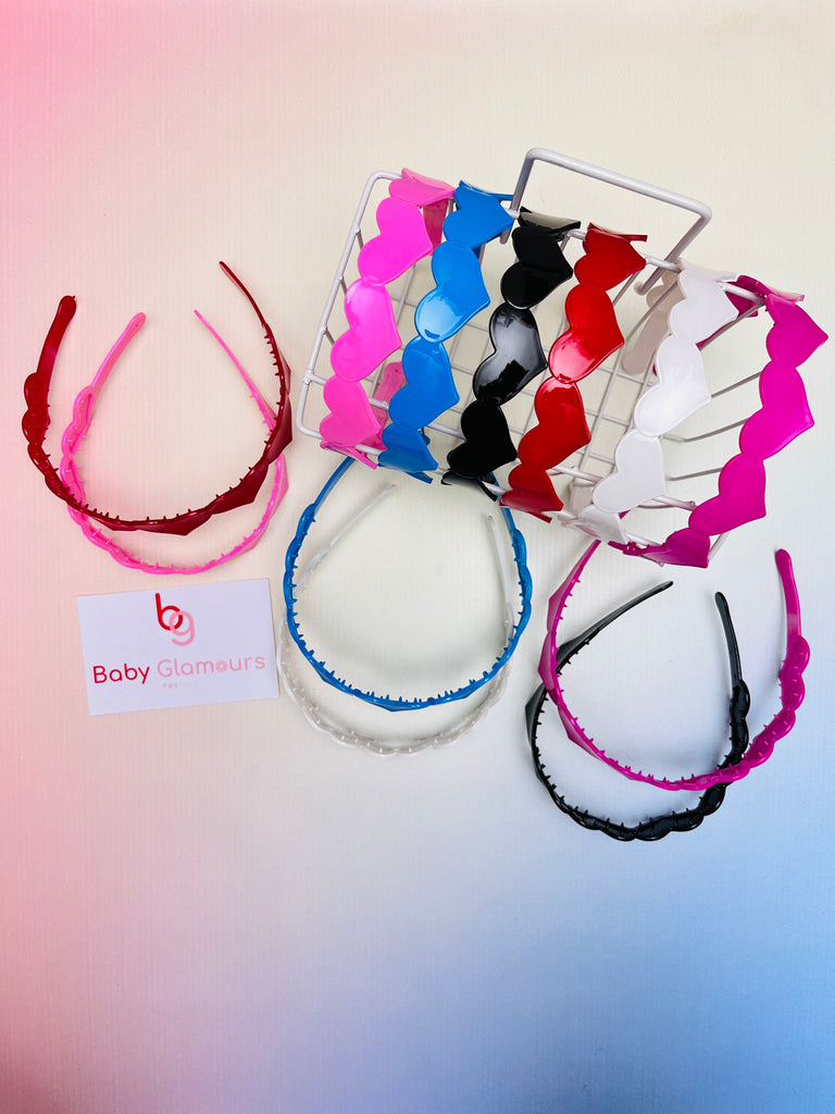 Hearts Plastic Hairband