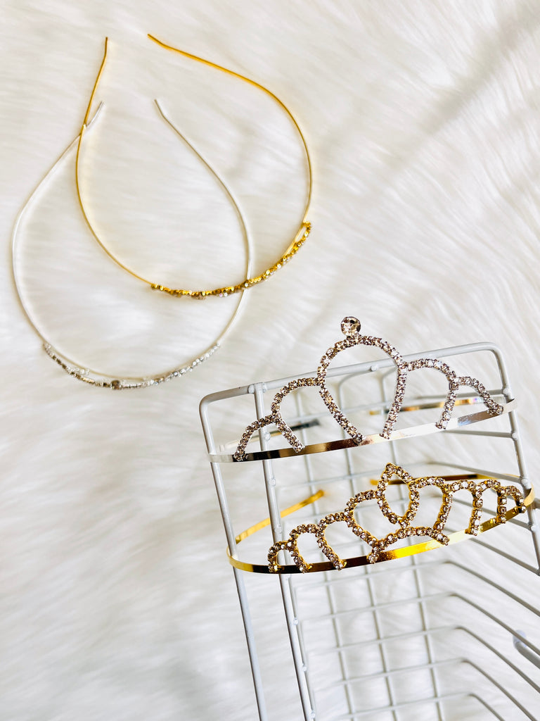 Metal Crown Rhinestone Hairbands