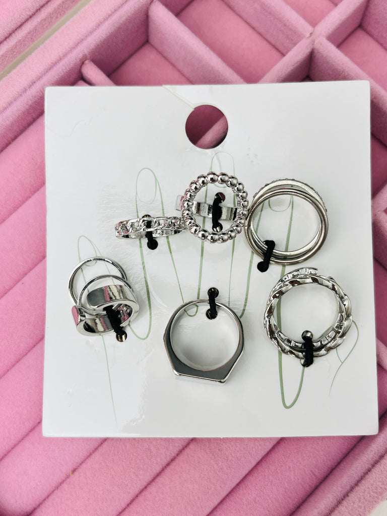 6pcs Mid Ring Set