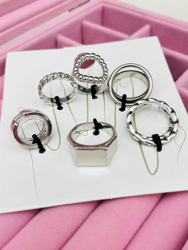 6pcs Mid Ring Set