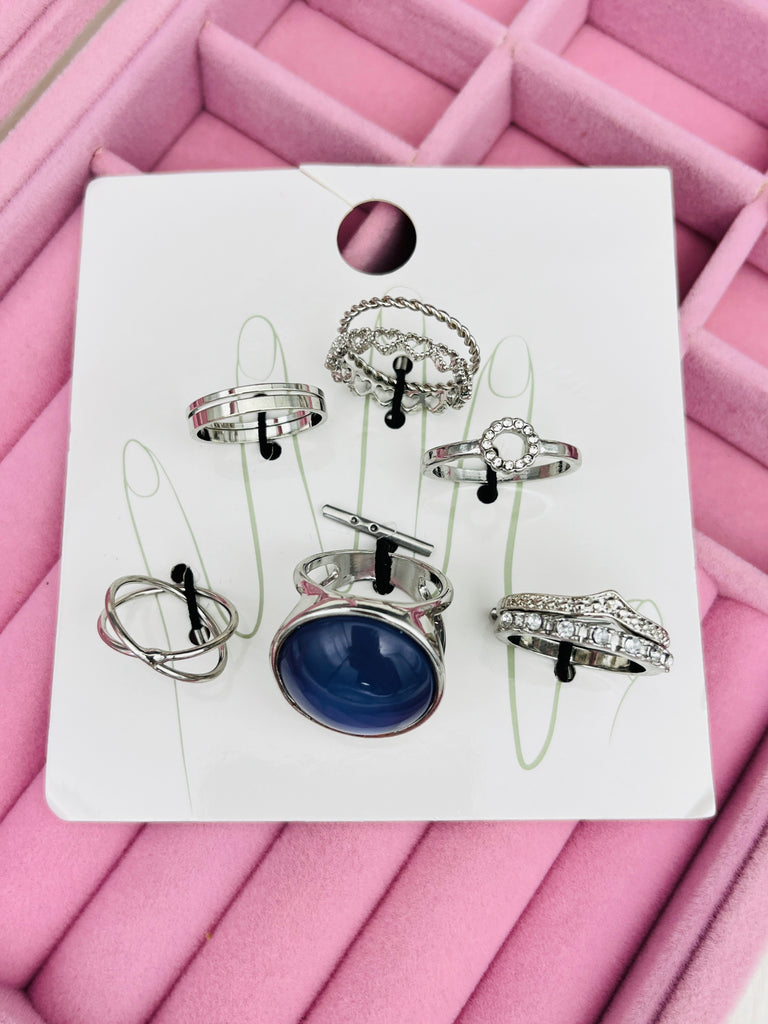 6pcs Mid Ring Set