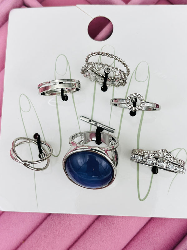 6pcs Mid Ring Set