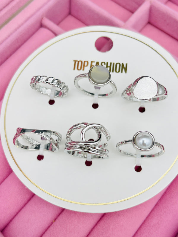 6pcs Mid Ring Set