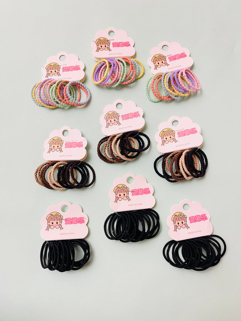 10pcs Mini Hair Tie Set