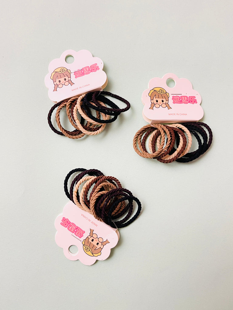 10pcs Mini Hair Tie Set