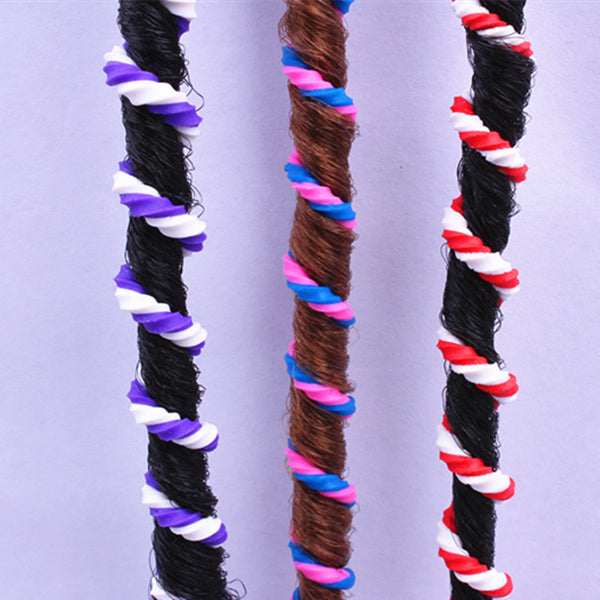 Colorful Plan Spiral Hair Tie Braider