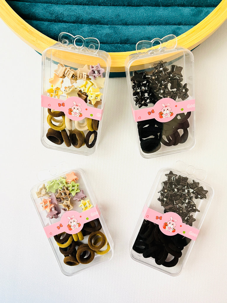 Baby Hair Clip & Hair Tie Gift Set