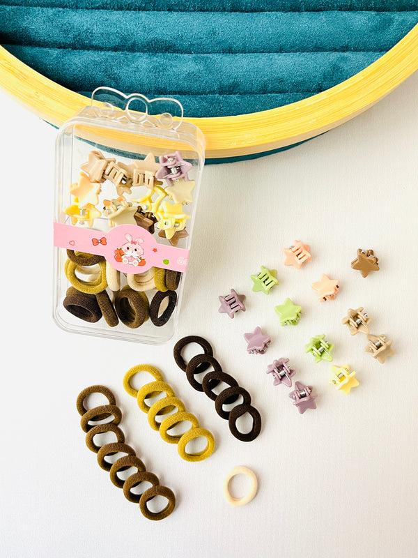 Baby Hair Clip & Hair Tie Gift Set