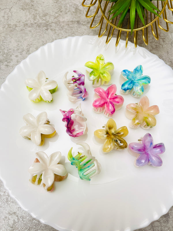 Flower Shape Mini Hair Claw Catcher