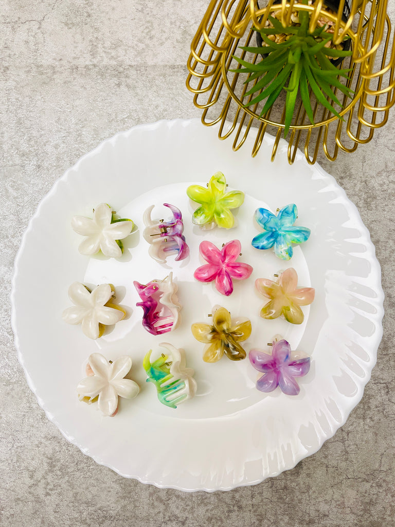 Flower Shape Mini Hair Claw Catcher