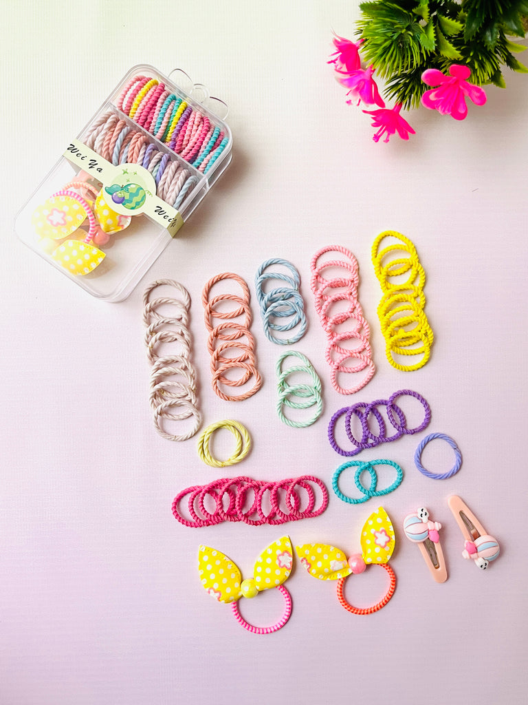 Cute Baby Hair Clip & Hair Tie Set