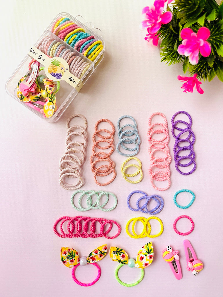 Cute Baby Hair Clip & Hair Tie Set