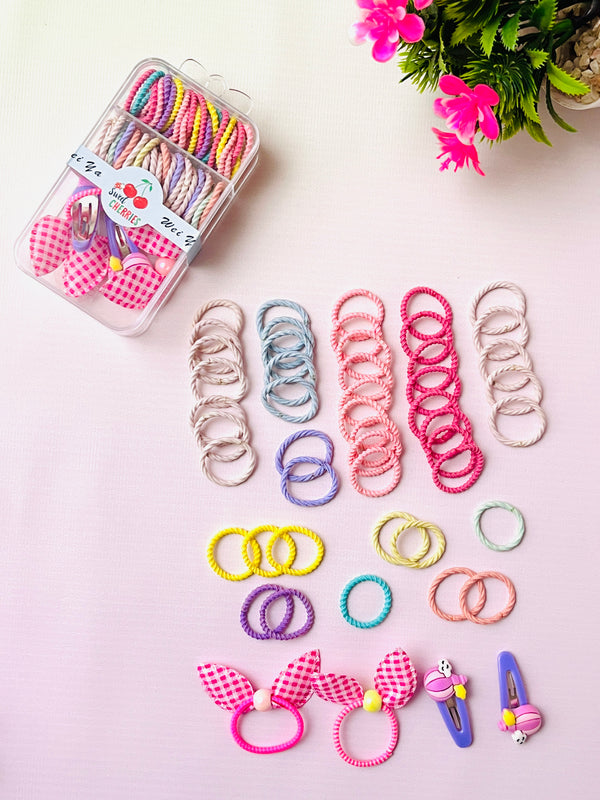 Cute Baby Hair Clip & Hair Tie Set