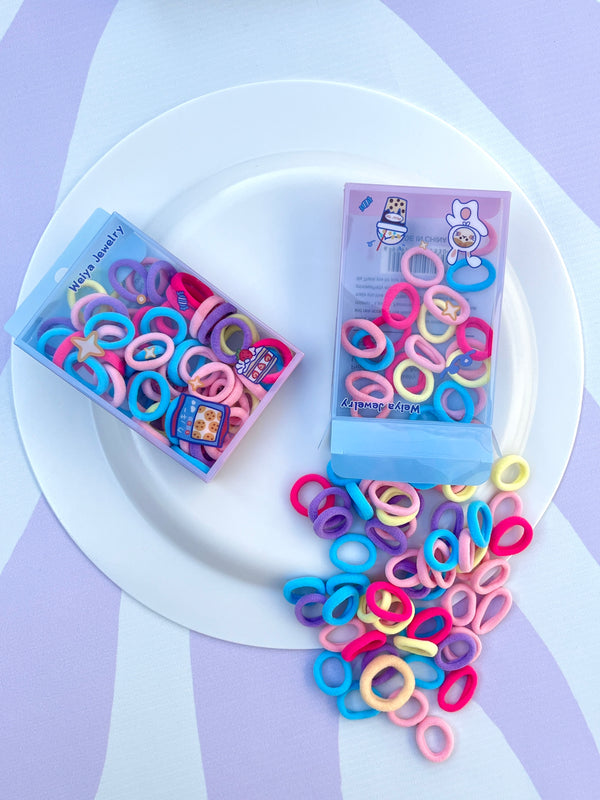 50pcs Cute Baby Hair Tie Gift Set