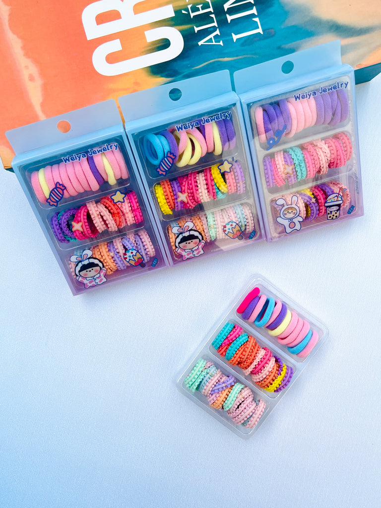 Cute Baby Multi Design Hair Tie Set