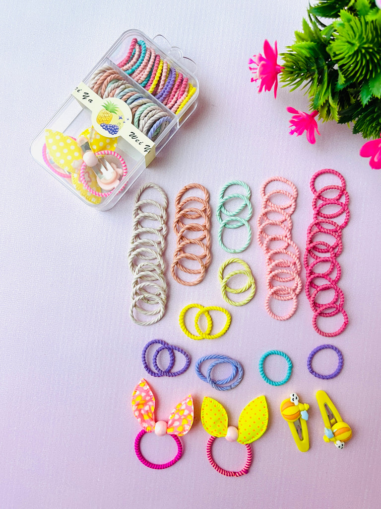 Cute Baby Hair Clip & Hair Tie Set