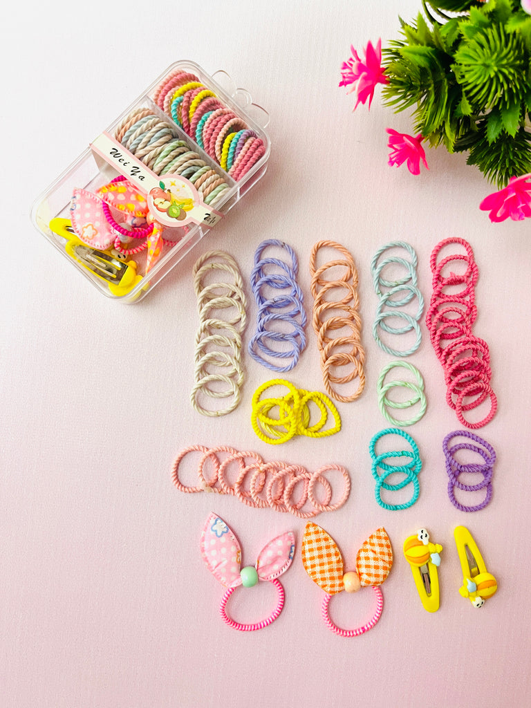 Cute Baby Hair Clip & Hair Tie Set