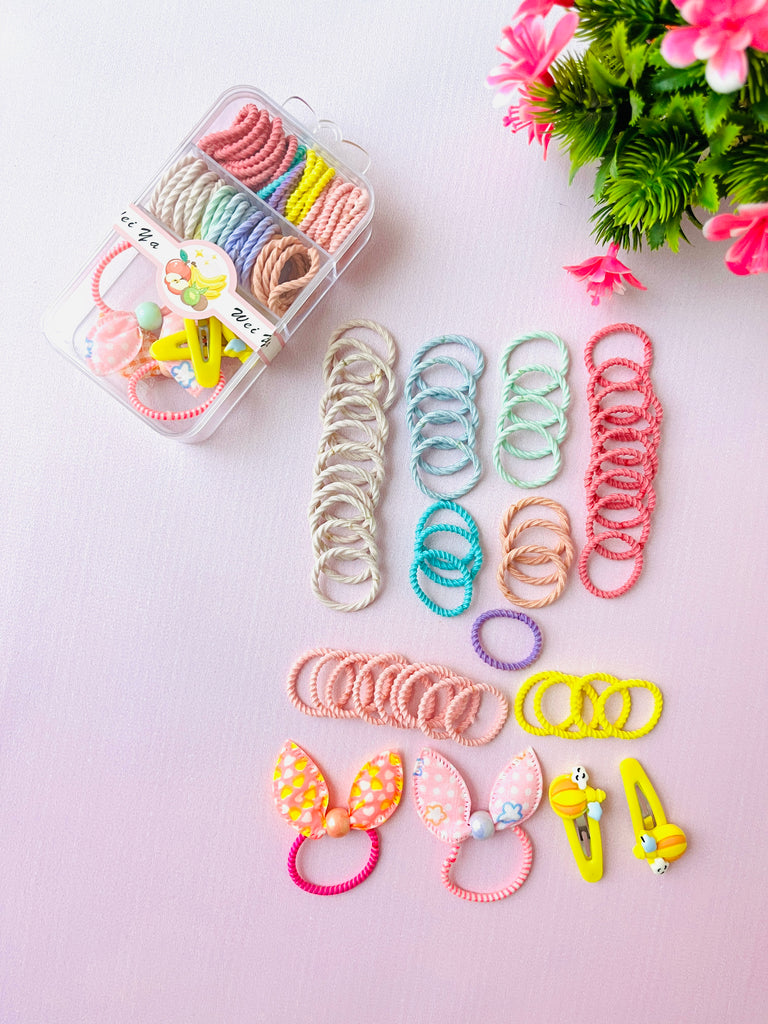 Cute Baby Hair Clip & Hair Tie Set