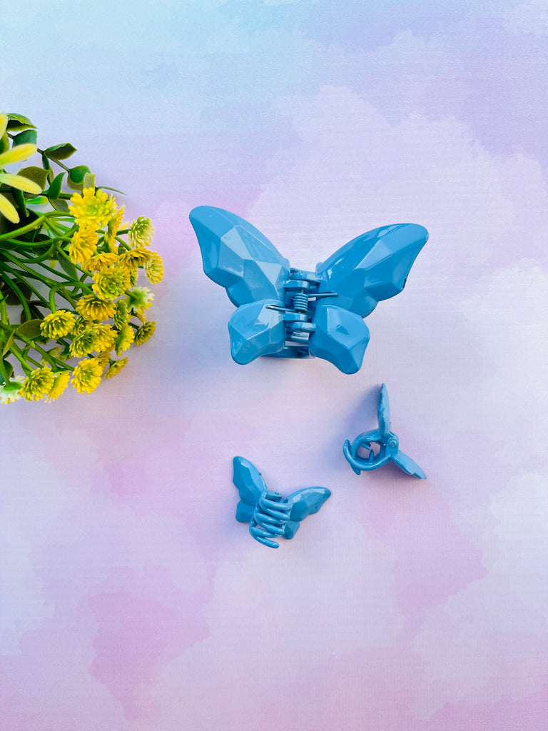 Butterfly Diamond Shape Claw Catcher Set