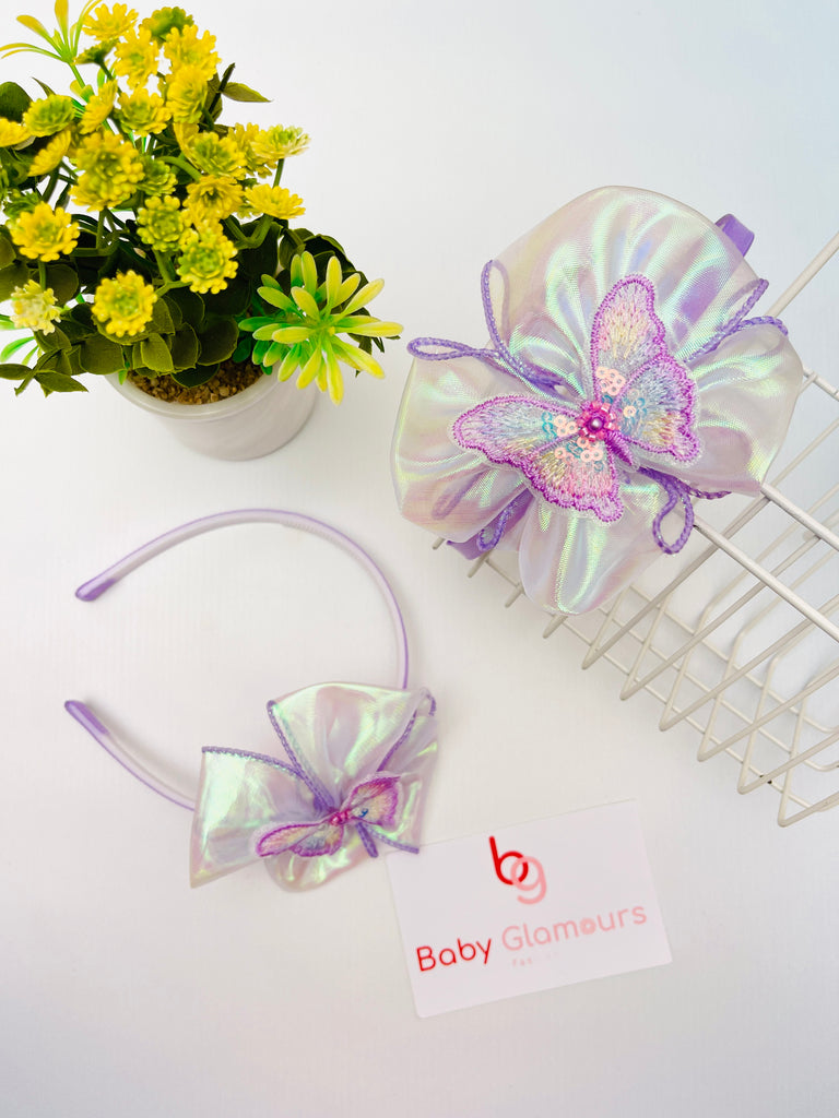 Neon Butterfly Hair Band